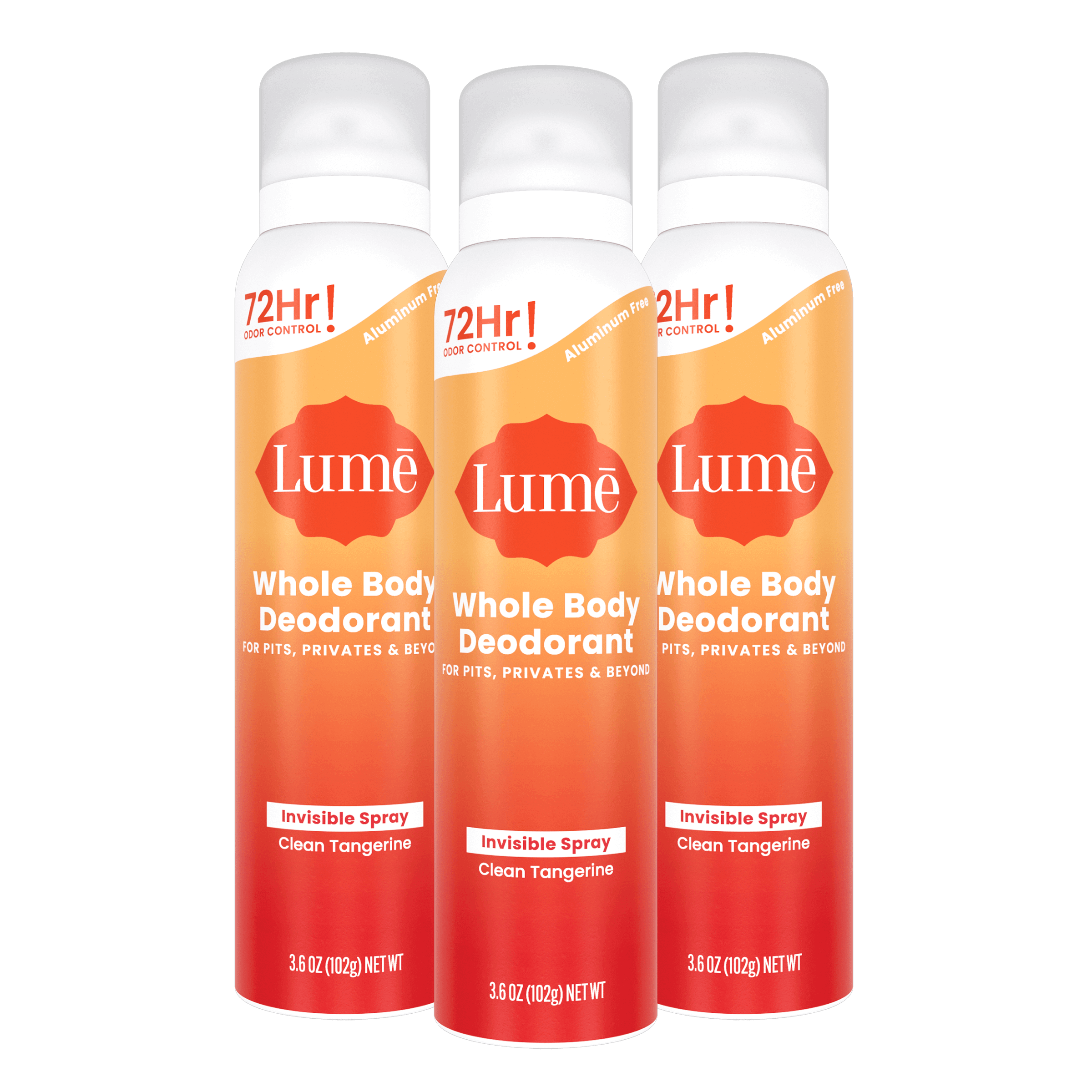 Clean Tangerine | Spray Deodorant 3-Pack