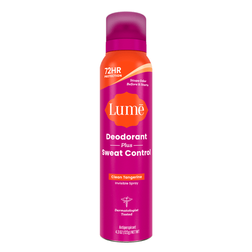 Can of Lume Deodorant Spray plus Sweat Control