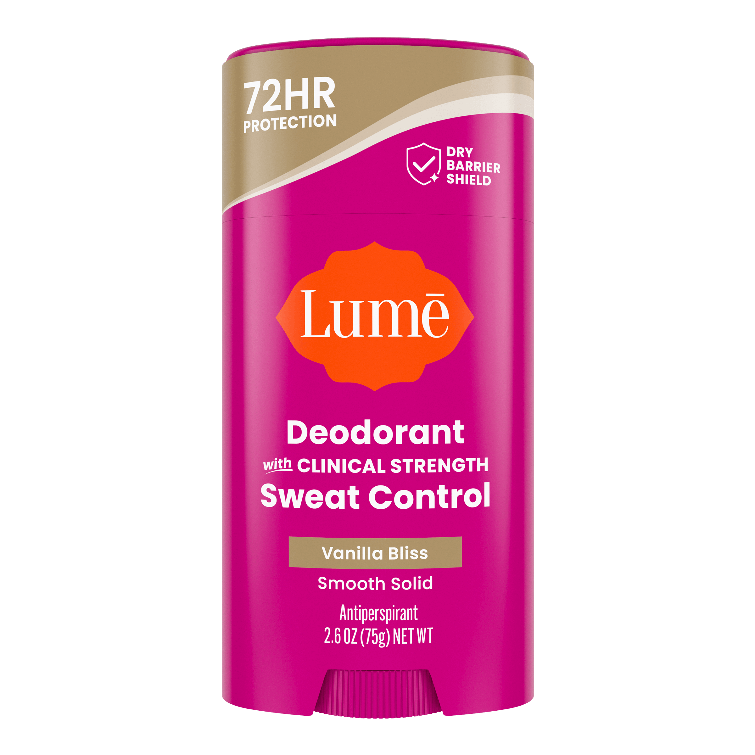 Stick of Lume sweat control deodorant in the scent Vanilla Bliss