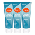 Three unscented tubes of body wash